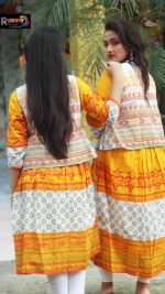 Rangmaya combo cotton kurti with koti for women- CMK-8024 - Image 6