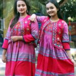 Rangmaya combo cotton kurti with koti for women- CMK-8023