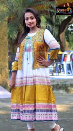 Rangmaya cotton kurti with koti for women- KGT-5034