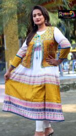 Rangmaya cotton kurti with koti for women- KGT-5034 - Image 5