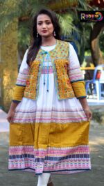 Rangmaya cotton kurti with koti for women- KGT-5034 - Image 6