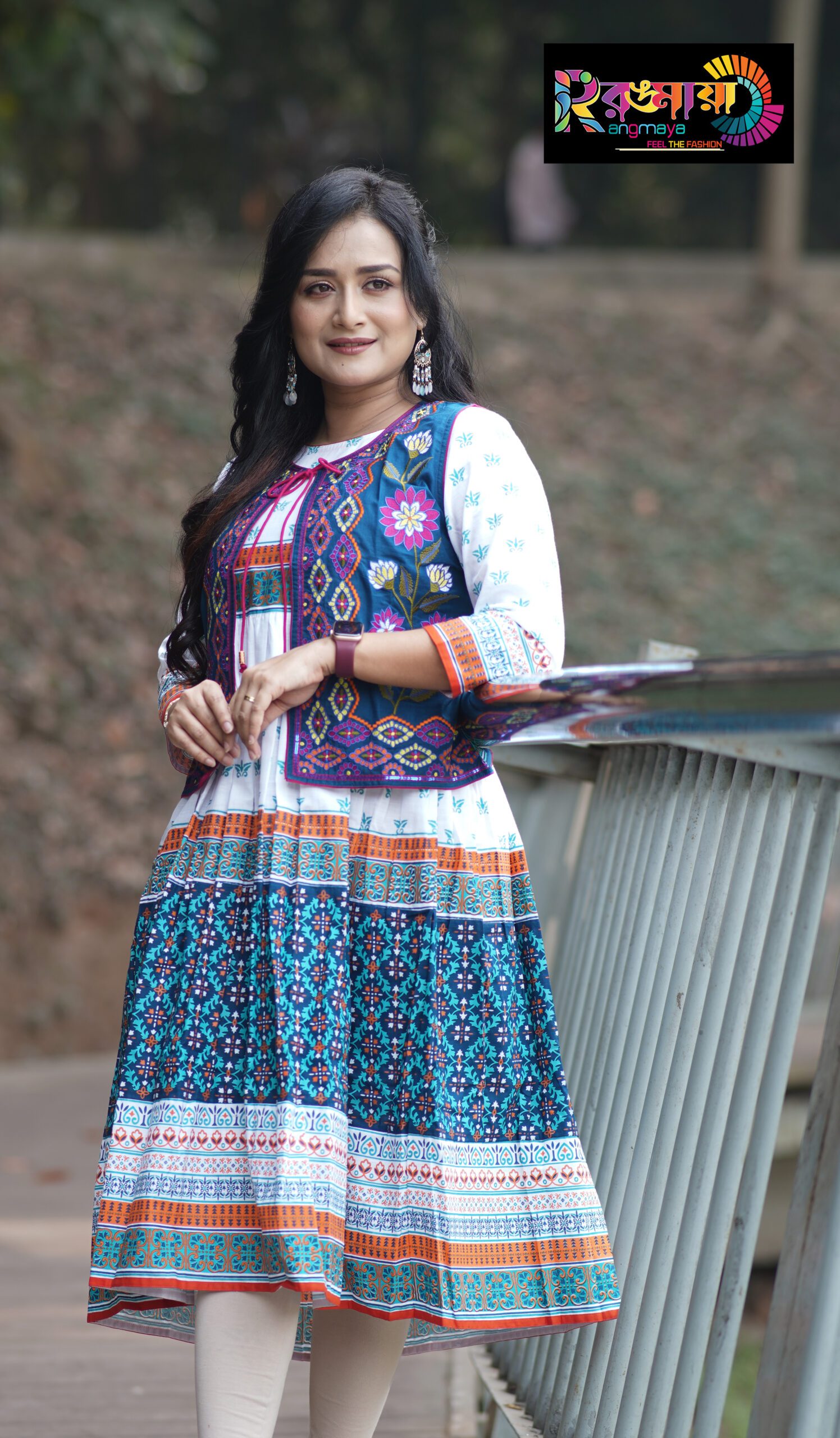 DSC03718 Rangmaya cotton koti kurti for women- KGT-5009 - Image 1