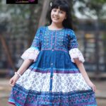 Rangmaya cotton kurti  for baby girls- BGT-2009