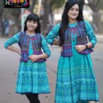 Rangmaya combo cotton kurti with koti for women- CMK-8006