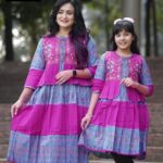 Rangmaya combo cotton kurti with koti for women- CMK-8007