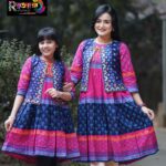 Rangmaya combo cotton kurti with koti for women- CMK-8008