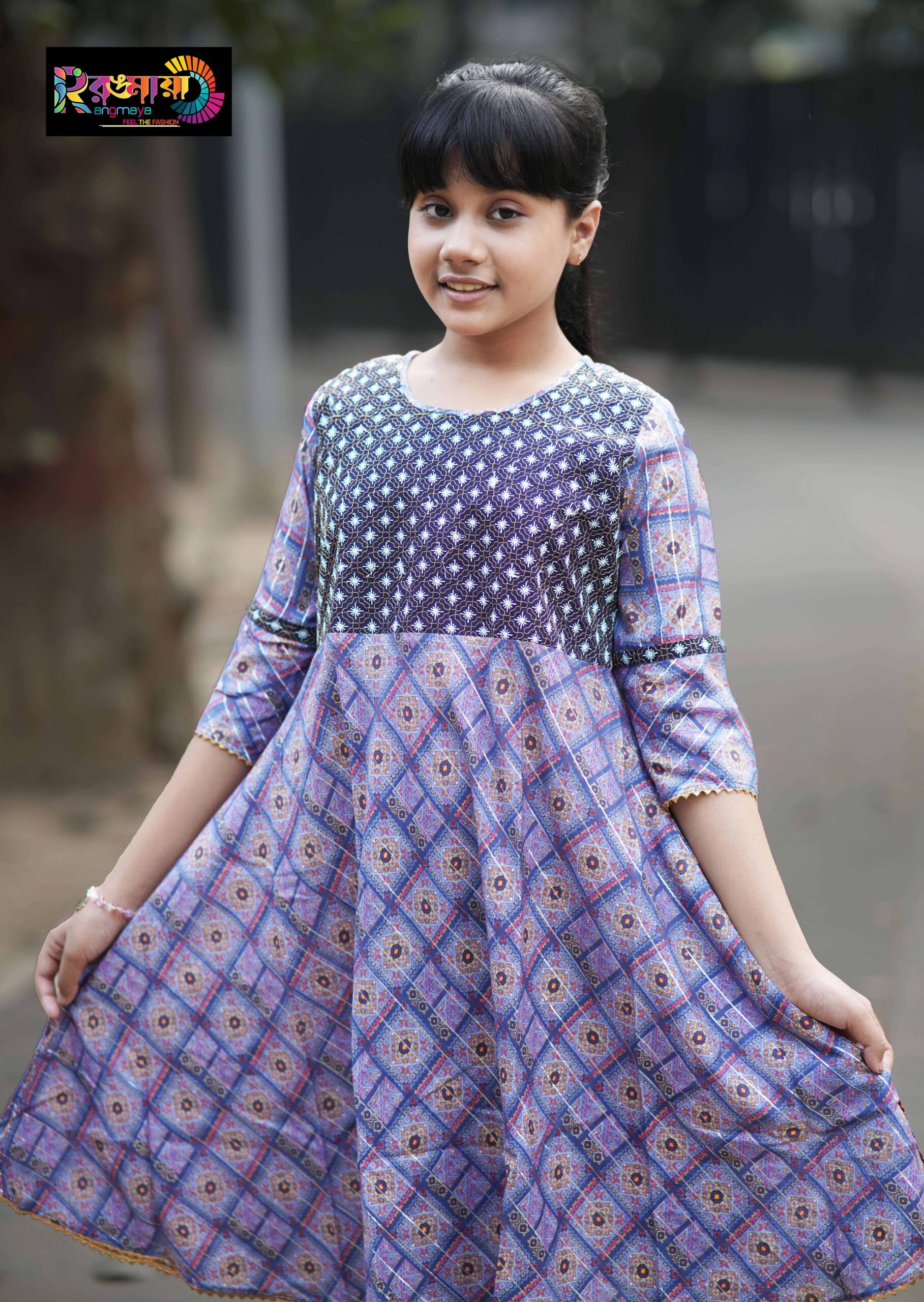 DSC04247 Rangmaya cotton 2 pieces for baby girls- B2P-1003 - Image 1