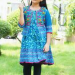 Rangmay cotton kurti for baby girl- BKGT-3003
