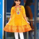 Rangmay cotton kurti for baby girl- BGT-2001