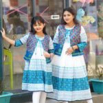Rangmaya combo cotton kurti with koti for women- CKM-8003