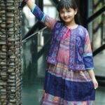 Rangmaya cotton kurti with koti for baby girls- BKGT-3015