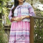 Rangmaya cotton kurti with koti for women- KGT-5024