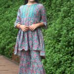 Rangmaya cotton 2 pieces for baby girls- B2P-1007