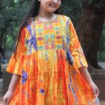 Rangmaya cotton kurti for baby girls- BGT-2017