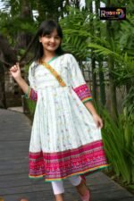 Rangmaya cotton Anarkoli for Baby girl- AB-1002 - Image 3