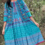 Rangmaya cotton kurti with koti for baby girls- BKGT-3037
