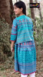 Rangmaya cotton kurti with koti for baby girls- BKGT-3037 - Image 6