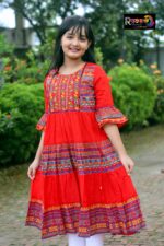 Rangmaya cotton kurti with koti for baby girls- BGT-2020